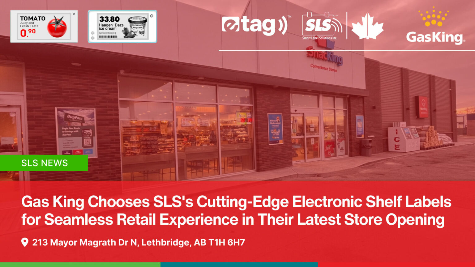 Gas King Chooses SLS's CuttingEdge Electronic Shelf Labels for